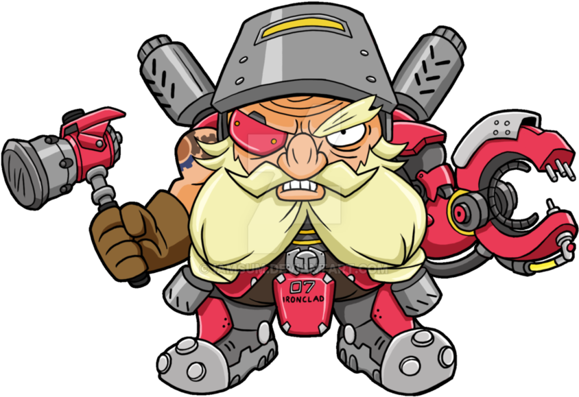 Bastion Drawing Torbjorn Clip Art Transparent Library - Torbjorn Clip Art (894x894), Png Download