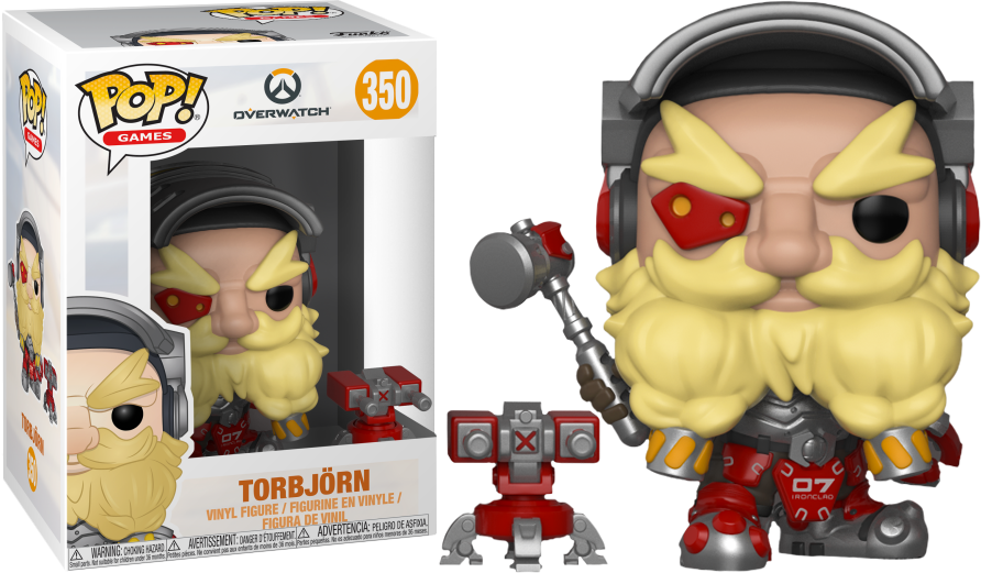 Overwatch Torbjörn Funko Pop Vinyl Figure - Funko Overwatch Pop Vinyl Tracer (892x521), Png Download