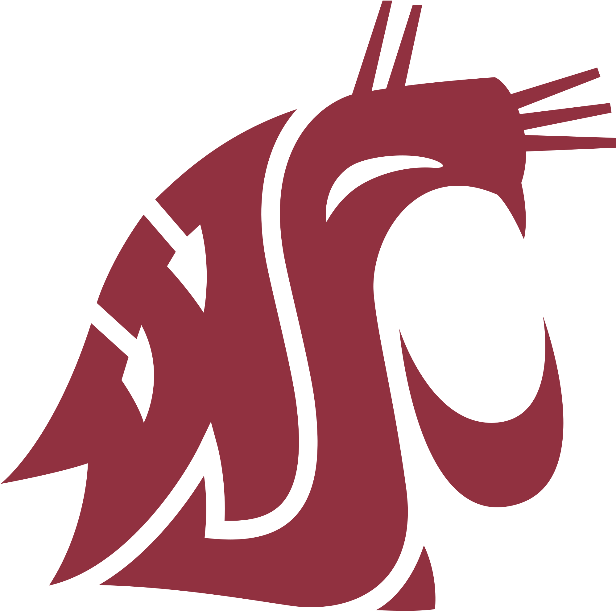 Washington State Cougars Logo Png Transparent - Washington State University (2400x2400), Png Download