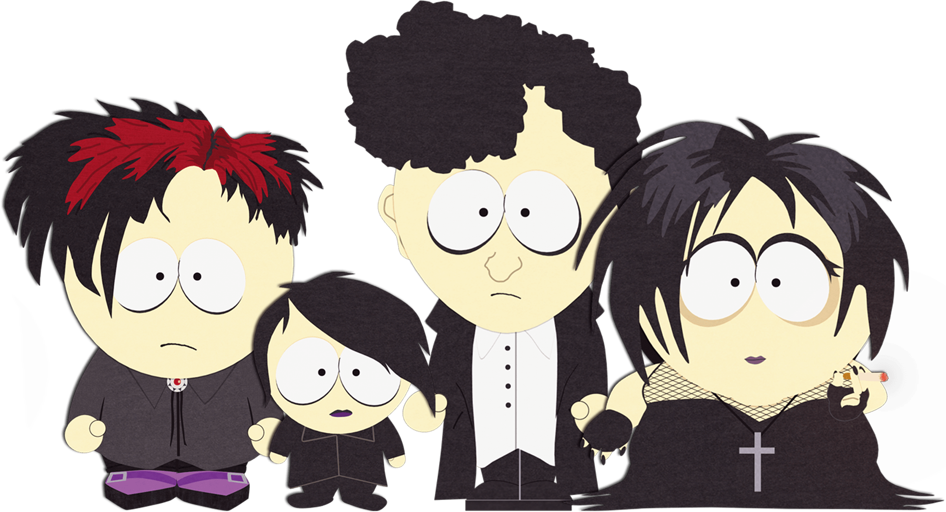 Download - South Park Goths (1920x1080), Png Download