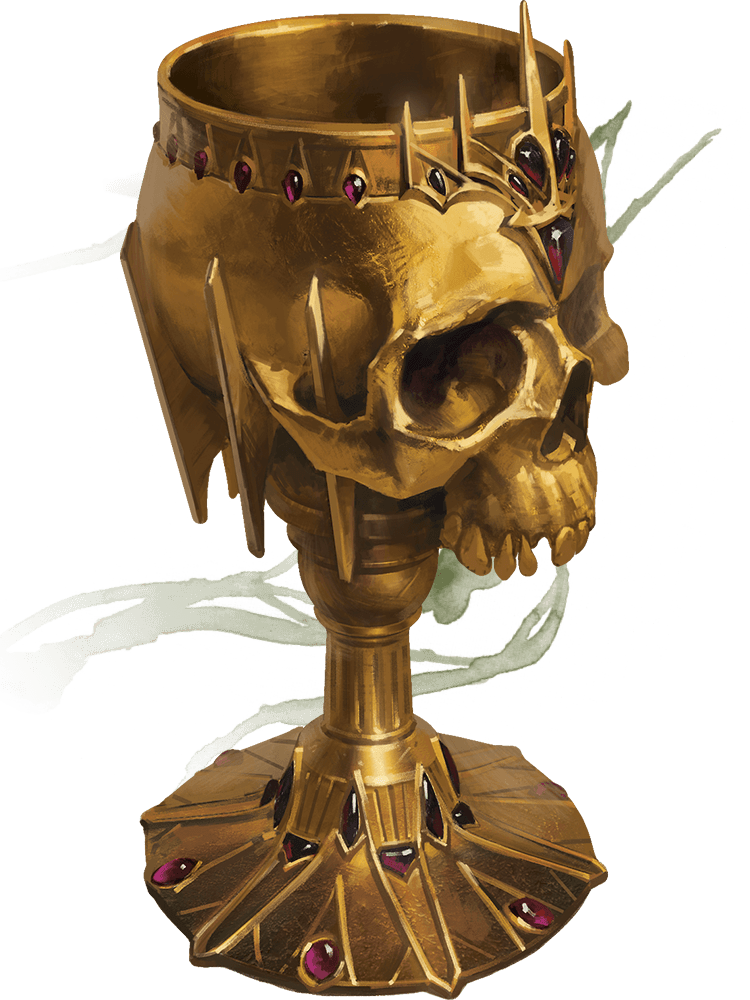 Goblet - Tomb Of Annihilation Skull Chalice (750x1000), Png Download