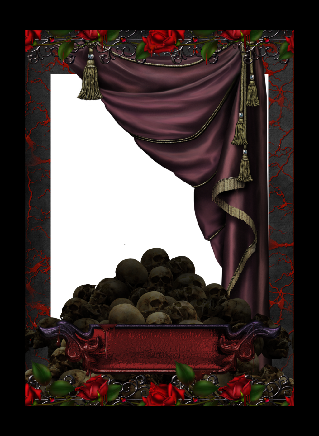 Golgota Frame By Collect And Creat-d7f3fjo - Berry (1024x1400), Png Download