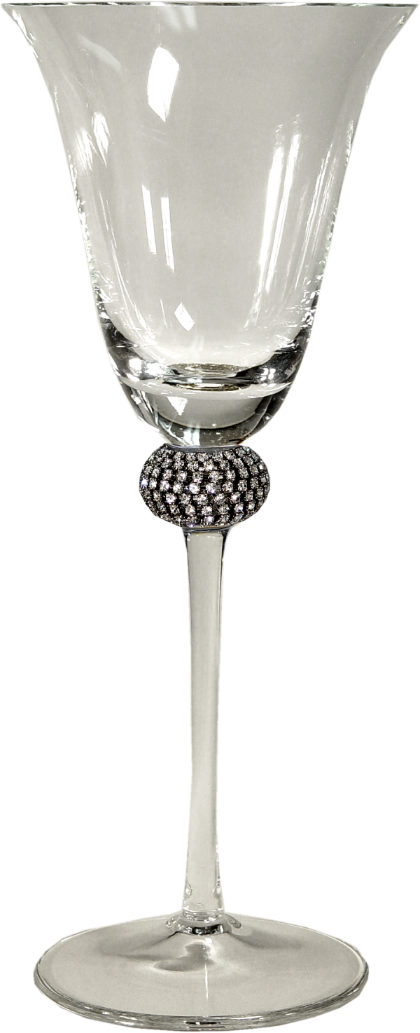 Princess Wine/water Goblet - Alan Lee Collection Swarovski Gold Jeweled Princess (600x1474), Png Download