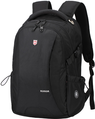 Ruigor Backpack, Icon 78, 30 Qt, Black - Laptop Rucksack Schwarz (400x400), Png Download