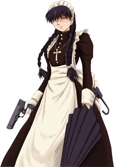 Roberta Maid - Black Lagoon Roberta Cosplay (545x765), Png Download