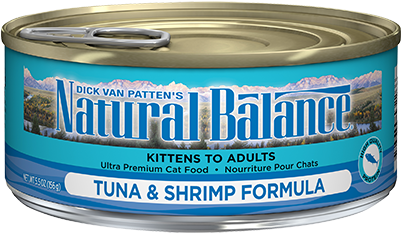 Ultra Premium Tuna & Shrimp Canned Cat Formula - Natural Balance Cat Kitten Food (400x400), Png Download
