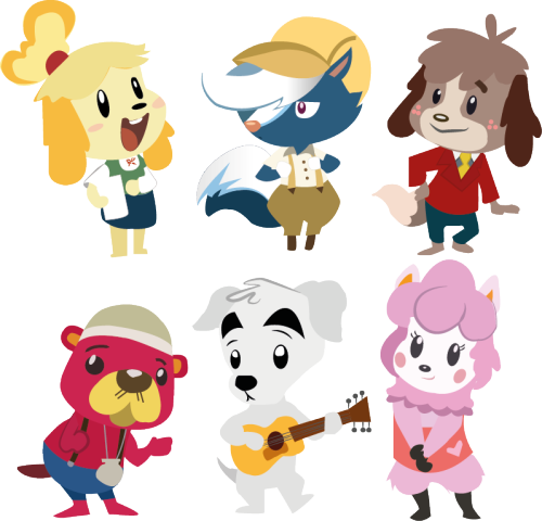 Mine Animal Crossing Pascal Kicks Isabelle Reese Animal - Isabelle And Reese Animal Crossing (500x480), Png Download