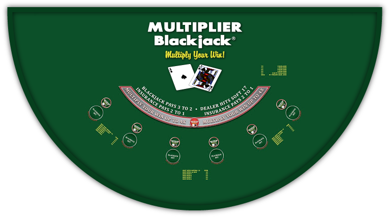 Multiplier Blackjack Sample Layout - Oklahoma (780x433), Png Download