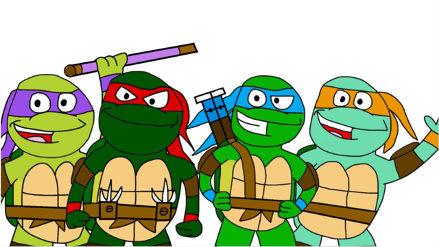 Turtles - Cartoon (640x361), Png Download