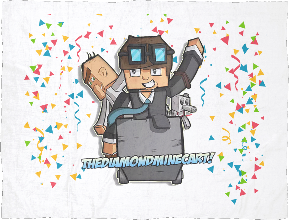 Minecraft Fleece Blanket The Diamond Minecraft - Thediamondminecart T Shirts (1024x1024), Png Download