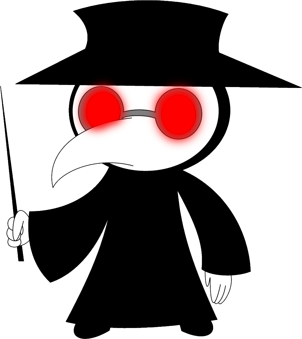 Png Black And White Library Collection Of High Quality - Doctor Plague Mask Clipart (1024x1146), Png Download