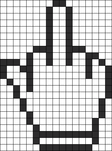 Minecraft Pixel Art Template Maker Minecraft Pixel - Minecraft Pixel Art Middle Finger (358x484), Png Download