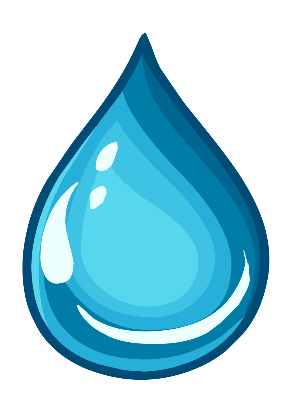 Clean Water Pin Icon - Clip Art Water Png (1005x1358), Png Download