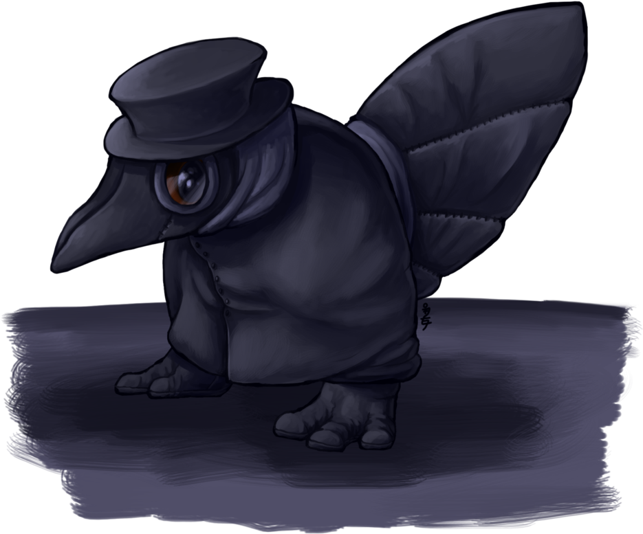 Cute Little Plague Doctor By Nickala On Deviantart - Plague Doctor Costume (979x816), Png Download