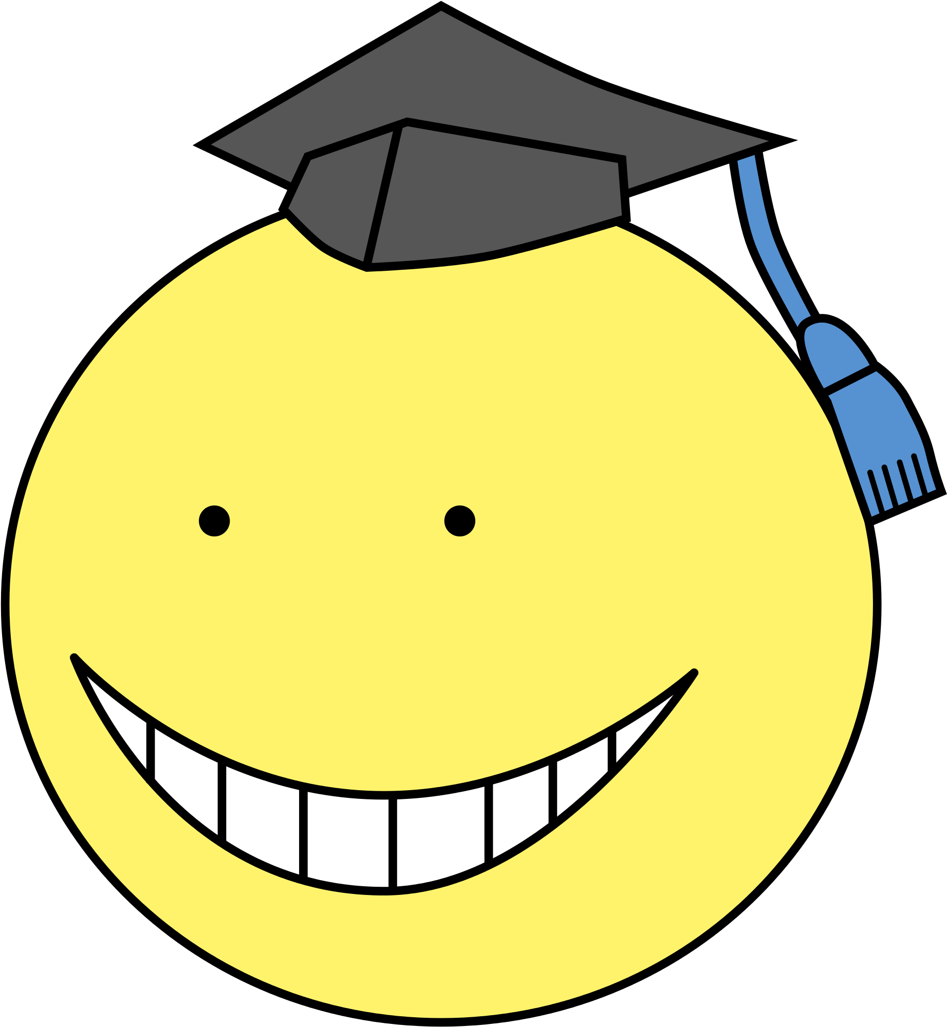 Open - Assassination Classroom Lunch Bag - Koro Sensei (2000x2156), Png Download