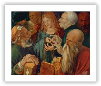 Jesus Among The Doctors - Albrecht Durer Jesus (350x350), Png Download