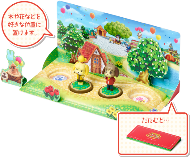 Animal Crossing Amiibo Diorama Announced For Japan - Diorama Animal Crossing (615x507), Png Download