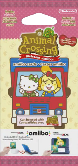 Animal Crossing Amiibo Cards - Animal Crossing Amiibo Hello Kitty (324x580), Png Download