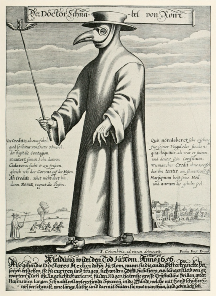 Commedia Plague Doctor - Plague Doctor 17th Century (1000x1000), Png Download