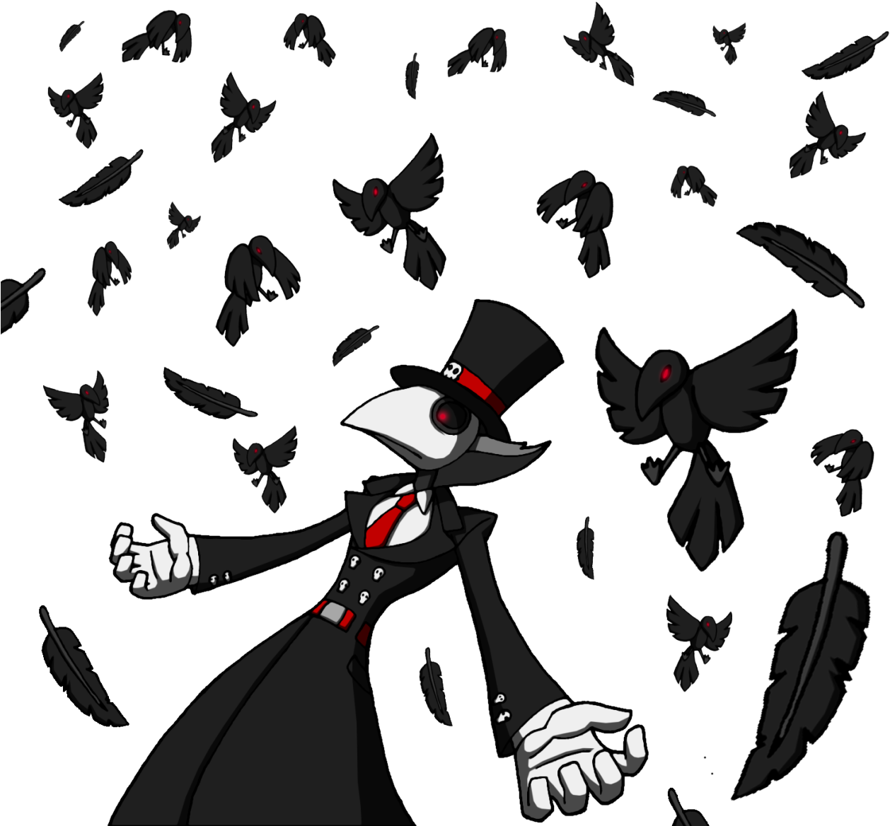 His Design Was Going To Be A Skull Demon And Named - Illustration (1280x1172), Png Download