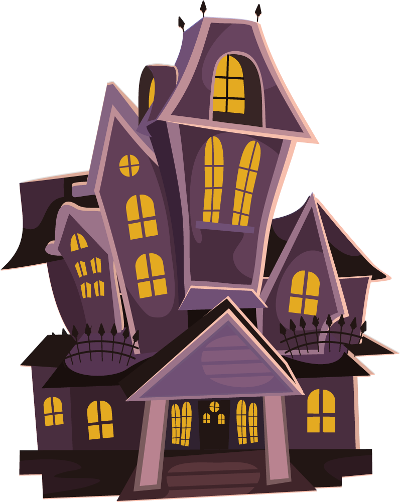 Free Haunted House - Haunted House Clipart (892x1000), Png Download
