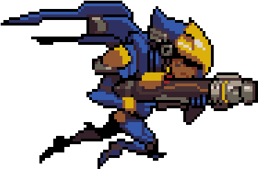 Overwatch Pharah Pixel Spray (600x600), Png Download