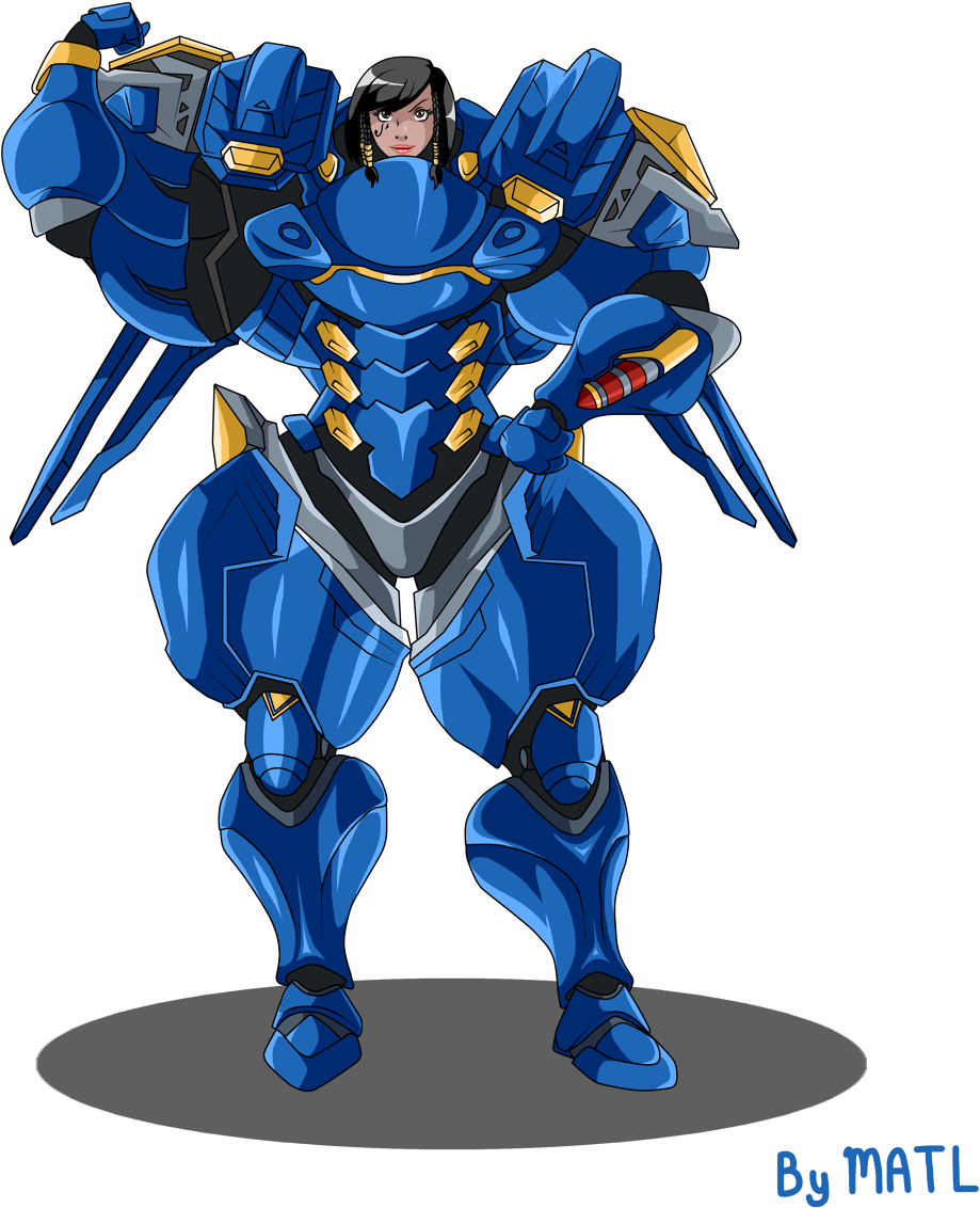 Commission - Pharah 1/2 - Digital Art (1120x1280), Png Download