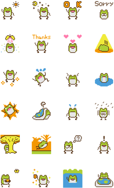 Keko The Frog Movin' Pixel (420x673), Png Download