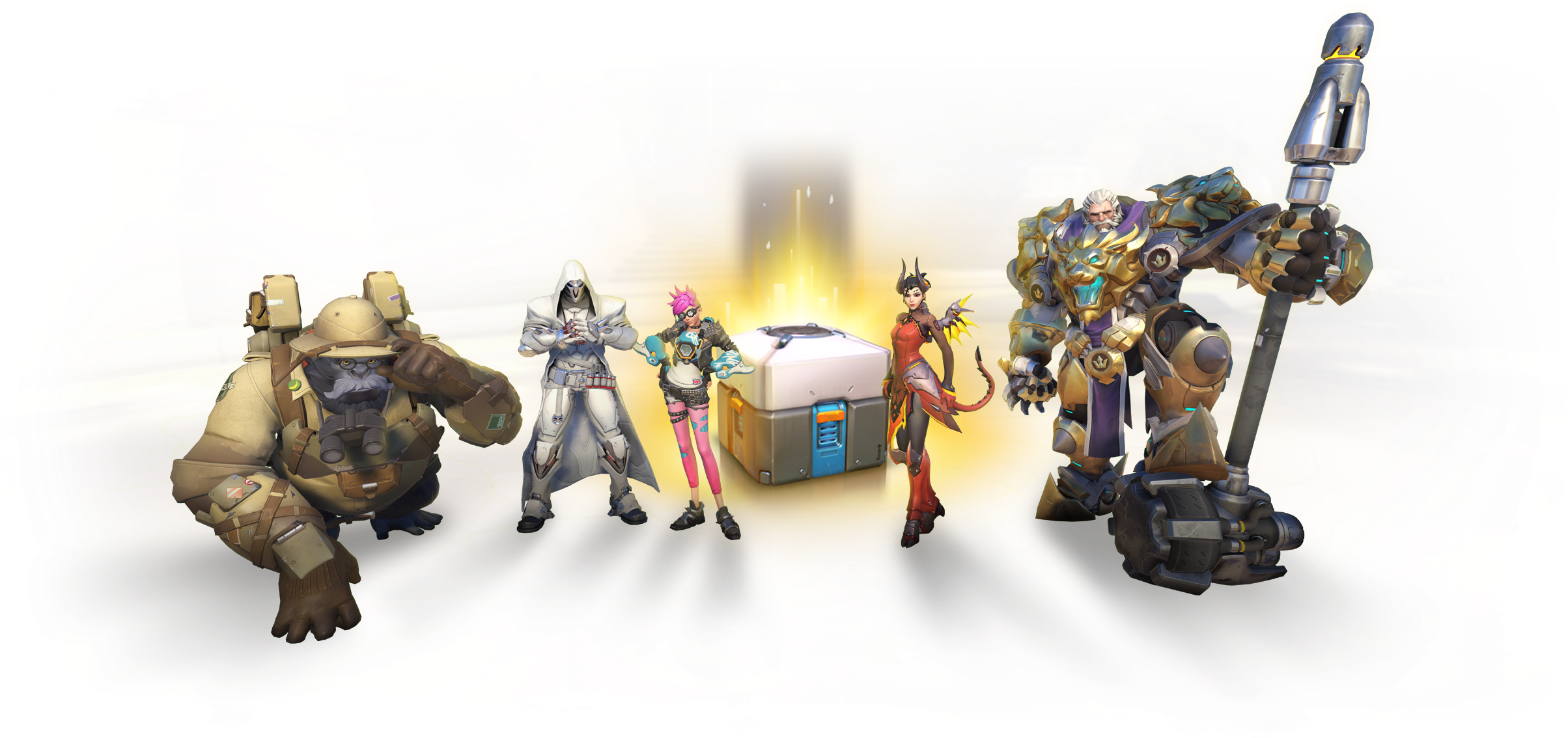As You Play Games Of Overwatch, You'll Gain Levels, - All Overwatch Heroes Png (2616x1153), Png Download