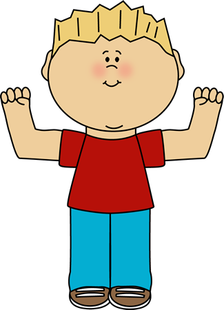 Boy Flexing - Boy Flexing Clipart (325x450), Png Download