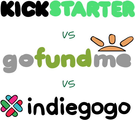 We've Compared Kickstarter, Gofundme And Indiegogo - Indiegogo Kickstarter Gofundme (516x454), Png Download