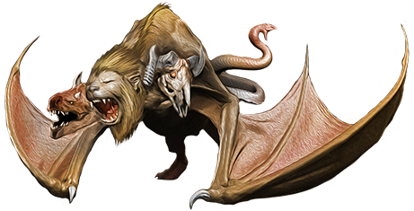 Chimera Png Picture - Mythic Chimera Pathfinder (500x254), Png Download