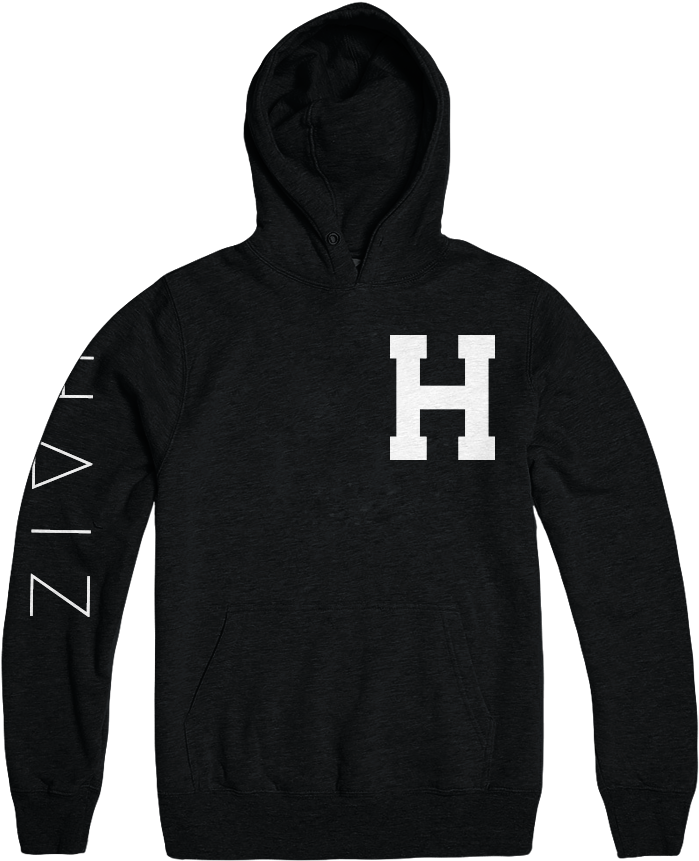 Black Hoodie Back Template (600x600), Png Download