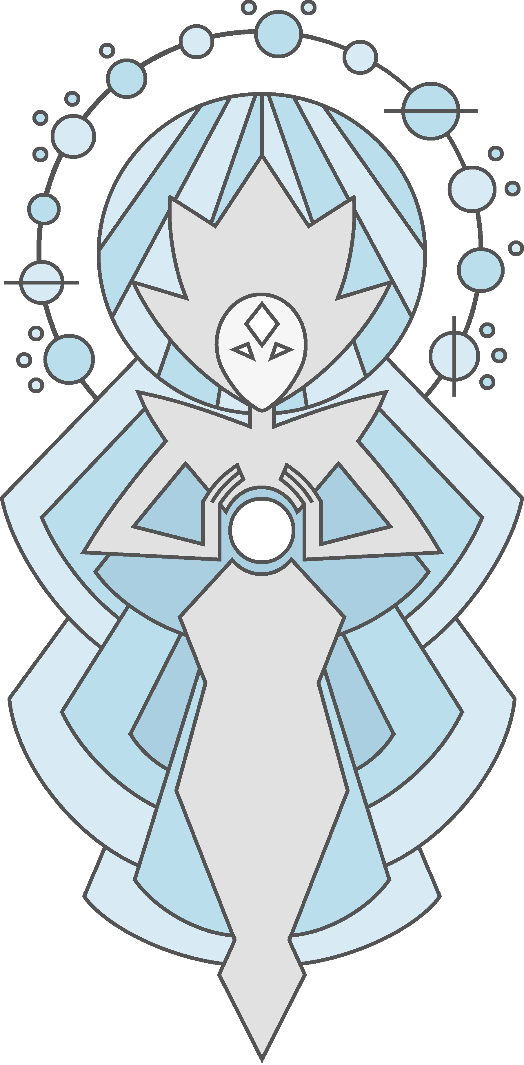White Diamond - Steven Universe White Diamond Mural (1808x3676), Png Download