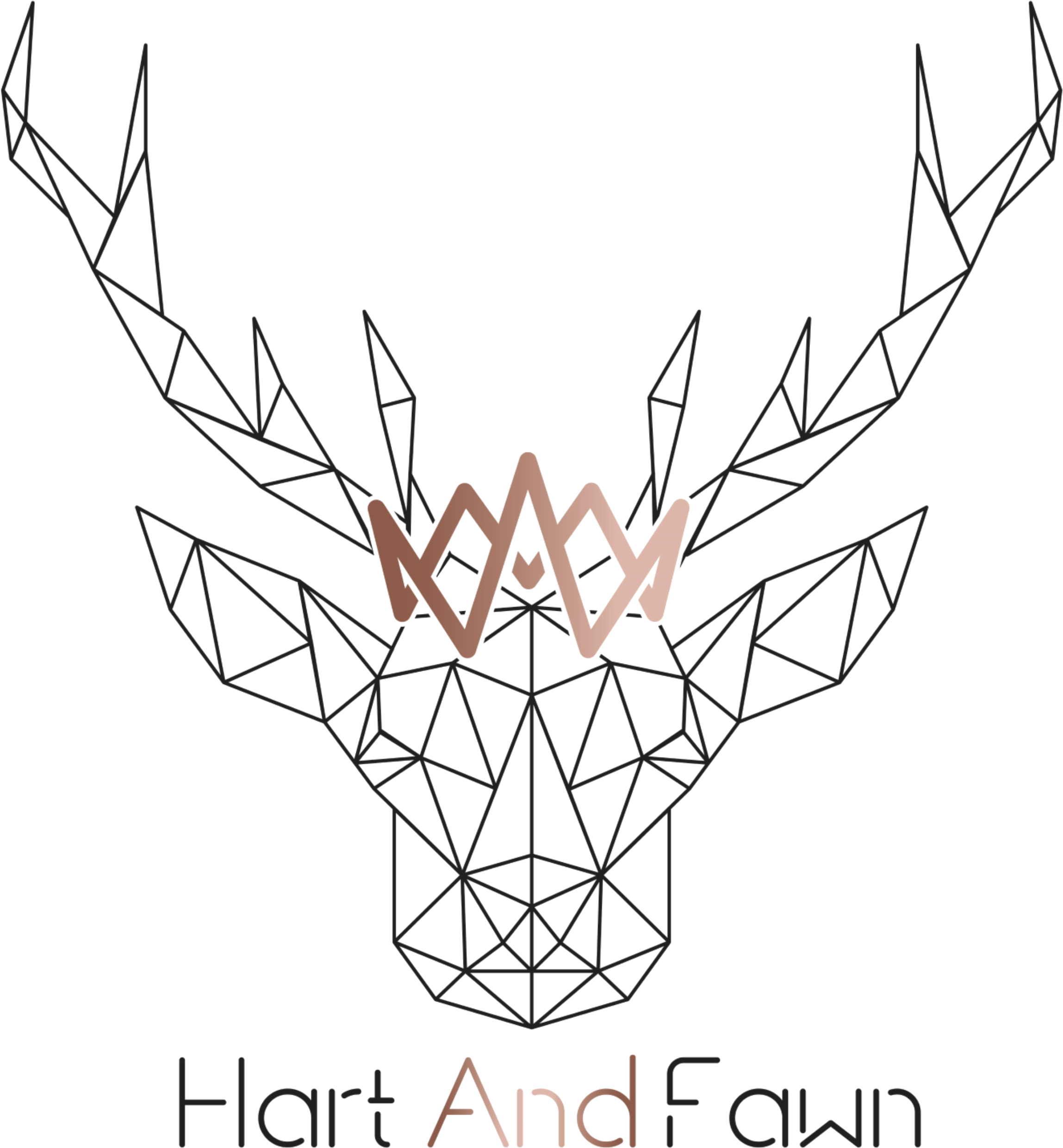 Geometric Polygon Deer (2939x2939), Png Download