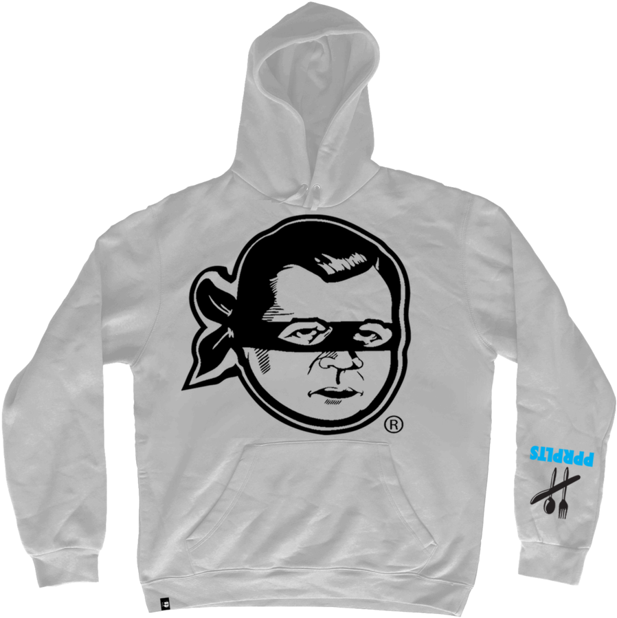 Image Of Plate Hoodie - Iron (943x1000), Png Download