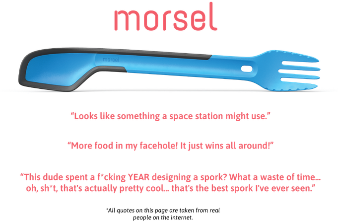 Morsel Is Part Spoon, Part Fork, Part Spatula, Resulting - Morsel Spork (680x473), Png Download