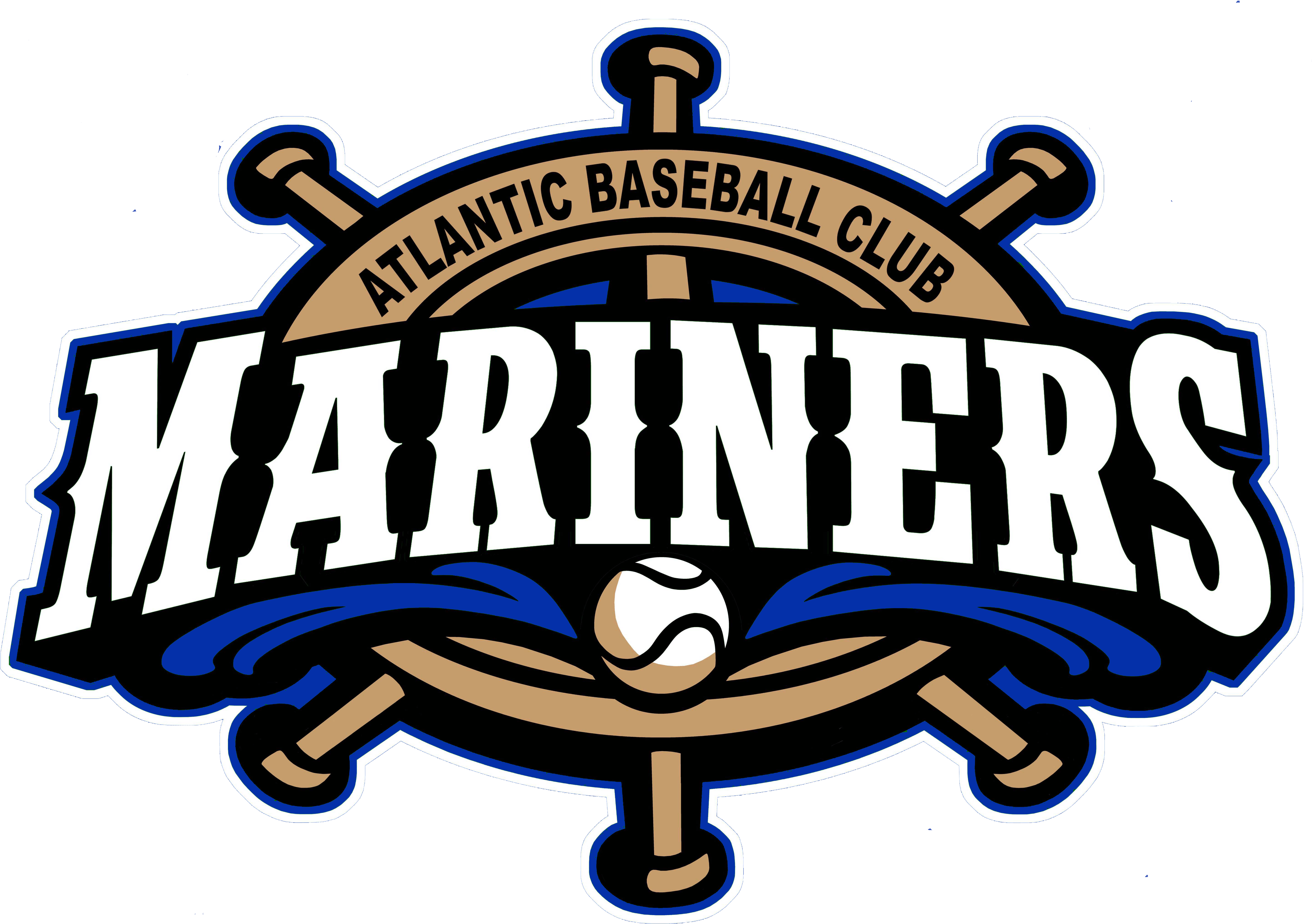 Atlantic Baseball Club Mariners (5922x4377), Png Download