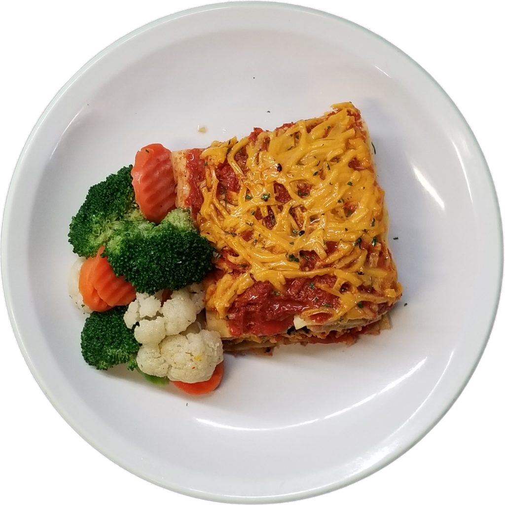 Whole-wheat Turkey Lasagna & Vegetables - Arrabbiata Sauce (1024x1024), Png Download