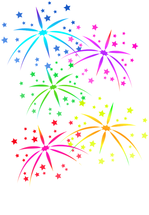 Fireworks Celebration Png High-quality Image - Celebration Png (514x720), Png Download