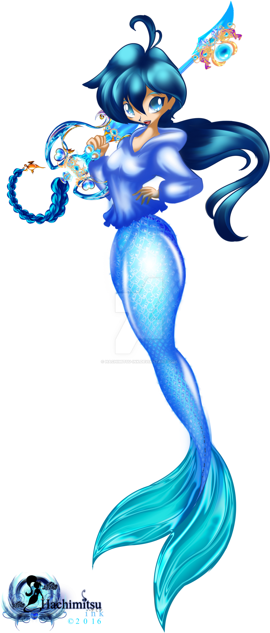 Crystals Drawing Mermaid - Mermaid Fuuko (1024x2170), Png Download