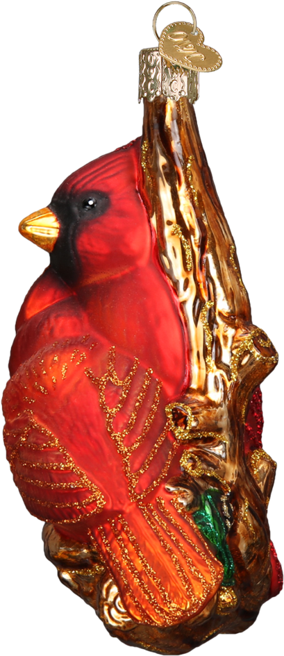 Pair Of Cardinals Ornament - Northern Cardinal (1024x1024), Png Download