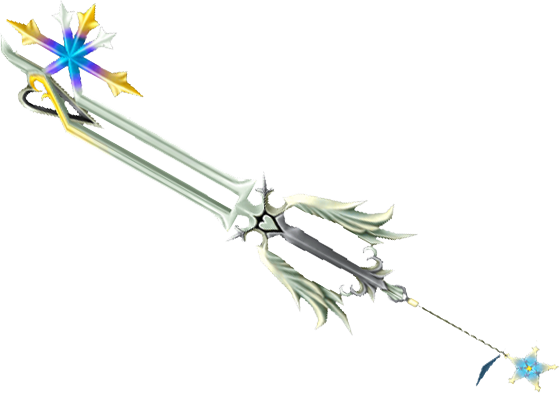 Oathkeeper Kh - Kingdom Hearts Oathkeeper Keyblade (560x393), Png Download