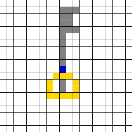 Keyblade Perler Bead Pattern / Bead Sprite - Perler Bead Patterns Pineapple (420x420), Png Download