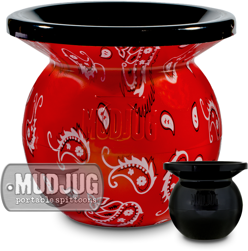 Red Bandana Mud Jug - Mud Jug Olive Drab Green (900x900), Png Download