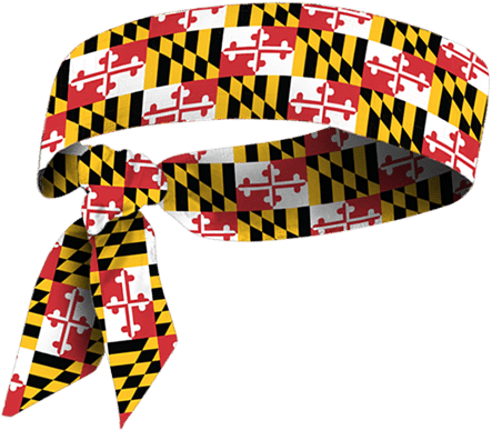 Md Flag Tie Headband - Maryland State Flag (600x600), Png Download