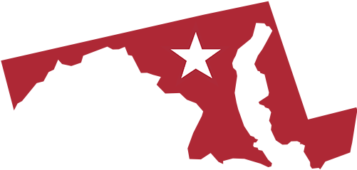 Active Litigation - Maryland Silhouette (500x500), Png Download