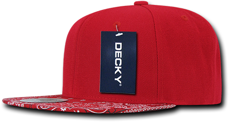 This Button Opens A Dialog That Displays Additional - Decky Bandana Snapback Two Tone Flat Bill Hats Hat (500x500), Png Download