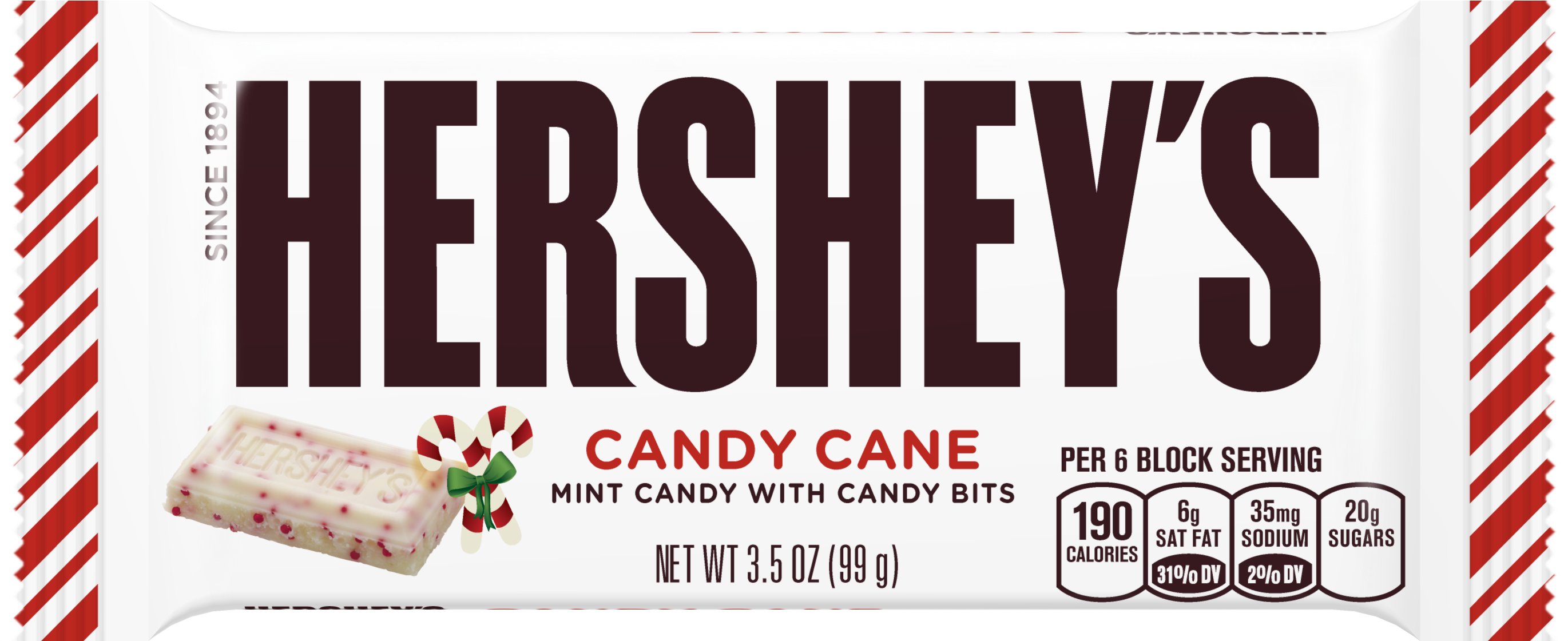 Hershey's Candy Cane Bar (3000x3000), Png Download