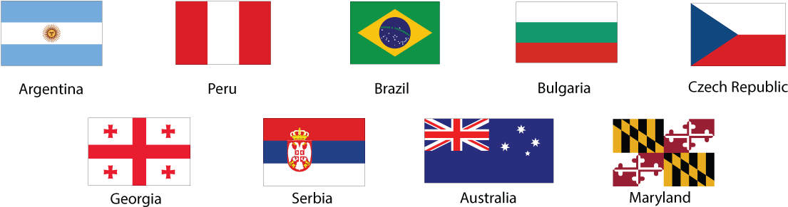 Featuring Wines From - Maryland State Flag (1200x316), Png Download